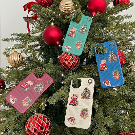 Vintage Seasons Greetings Phone Case (Hard/Card Storage)