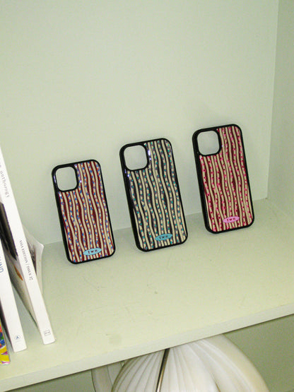 Twiner Wavy Stripe(Khaki) Phone Case (Epoxy)