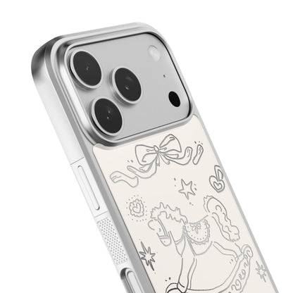 VINTAGE PONY-SILVER (MIRROR BUMPER CASE)