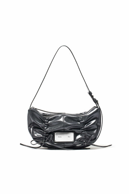 MATIN KIM HALF SHIRRING RIBBON ROUND BAG (6色)