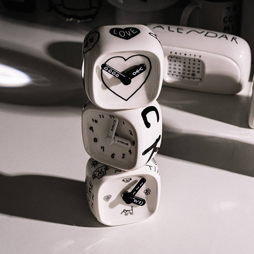 BMIX X INAPSQUARE Cube Clock 02