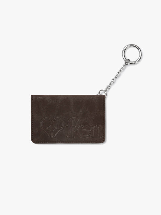 Fennec Soft Card Keyring - Leopard Brown