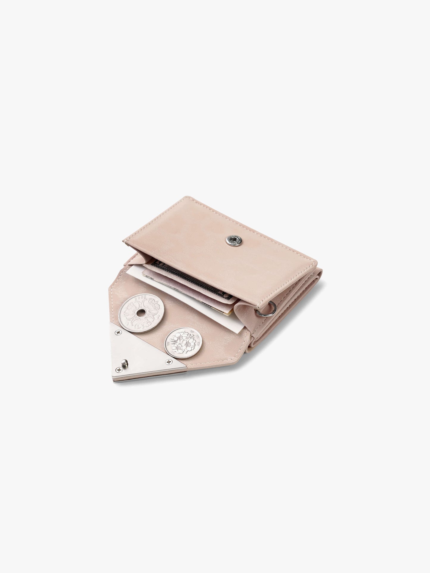 Fennec Triangle Triple Wallet - Leopard Pink