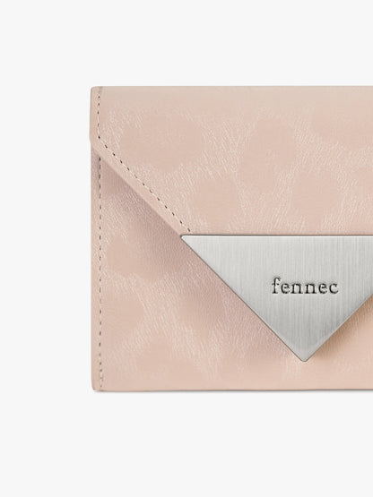 Fennec Matt Triangle Wallet - Leopard Pink