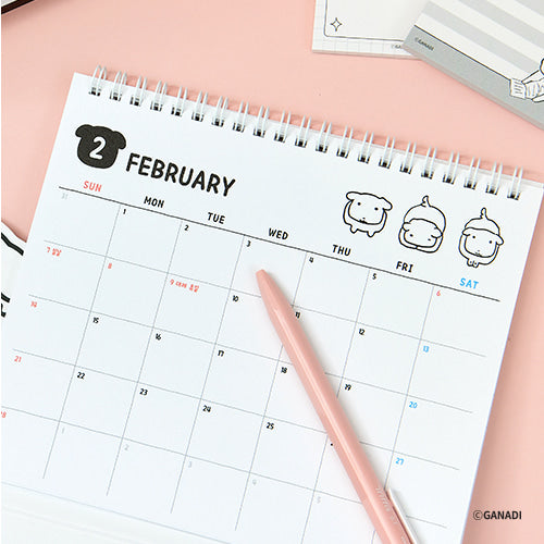 Ganadi 2027 Desk Calendar