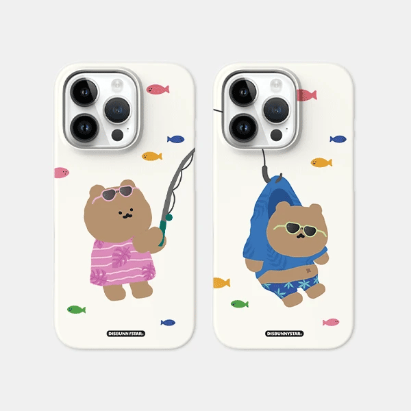 【情侶款💞】Disbunnystar Fishing Bear Phonecase (Hard 硬殼) (4款)