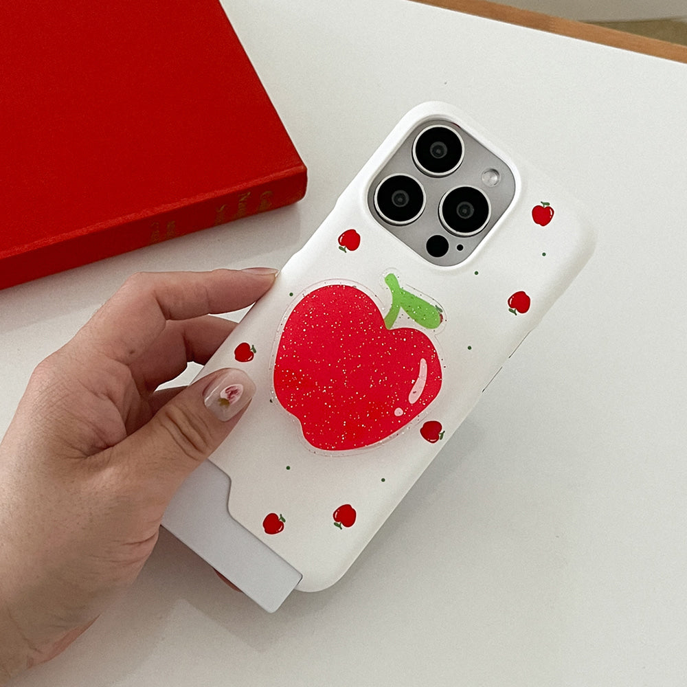 Mini Fruit Pattern Phone Case (Hard/Card Storage) (4色)