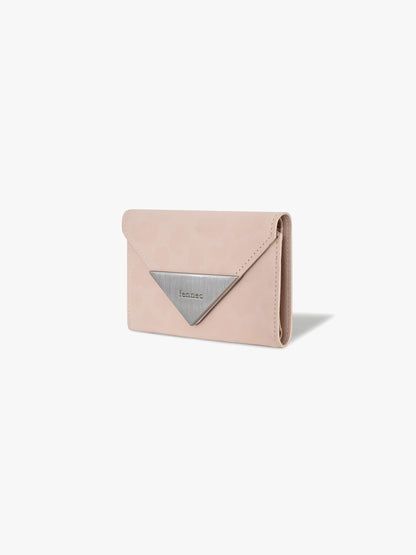 Fennec Matt Triangle Wallet - Leopard Pink