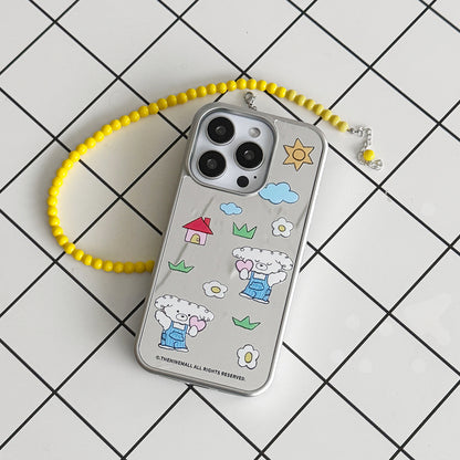 Puppys Hobby Pattern Phone Case (Mirror silver bumper case)