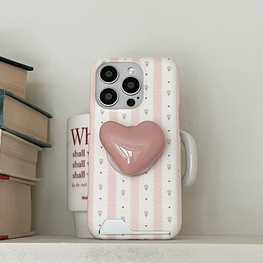 Mini Tulip Pattern Phone Case (Hard/Card Storage)