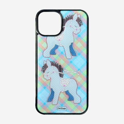 [Pre-order] Twiner Pony Patchwork Phone Case (Epoxy)