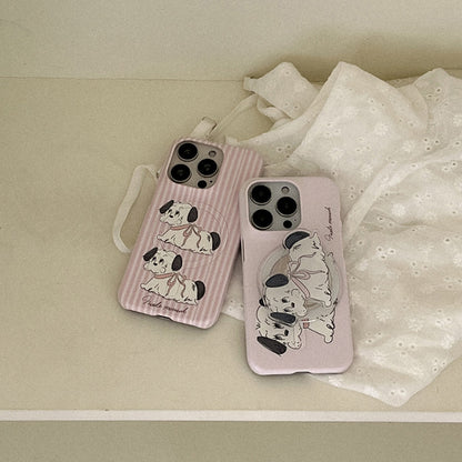 Doodle Puppy Phone Case (Hard/Card Storage/Magsafe) (2色)