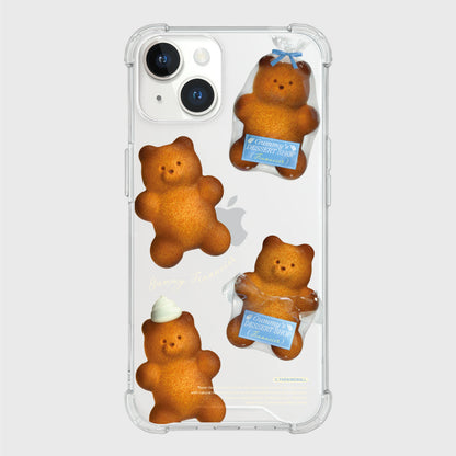 Pattern Gummy Financier Phone Case (Clear/Tank Clear/Clear Card Storage)