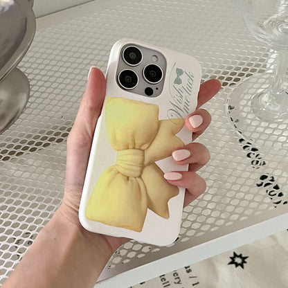 Big Wish Ribbon Phone Case (Hard/Card Storage) (3色)