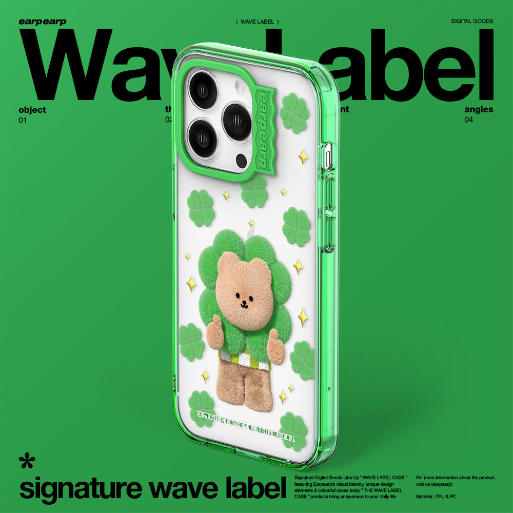 CLOVER COVY-GREEN (Wave Label Clear Case)