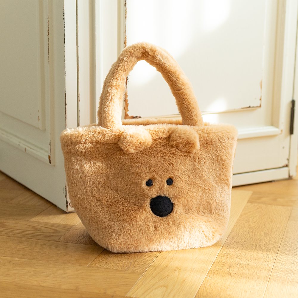 Dinotaeng Fluffy Bag (Quokka/Marsh)