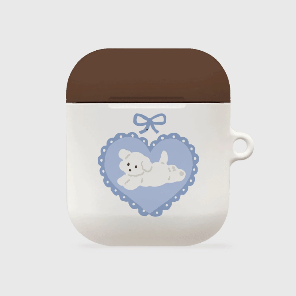 Vintage Ribbon Puppy Airpods Case (Hard 硬殼)