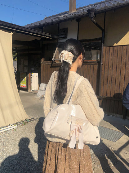 Ovuni Daily ribbon gym bag_cream