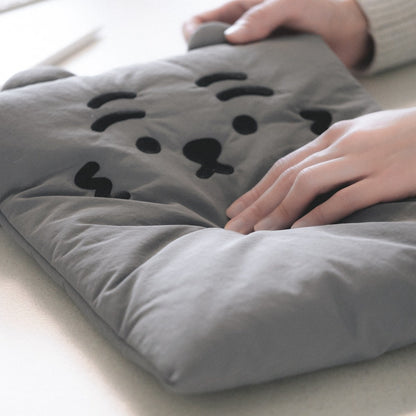Muzik Tiger Slim Laptop Pouch (9-16 inch) #灰色老虎