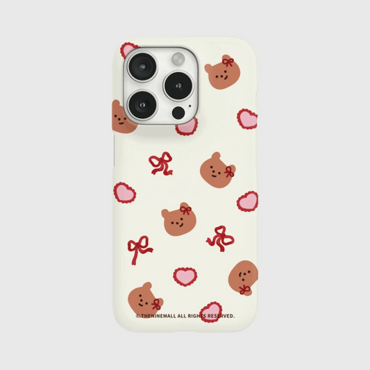 Red Ribbon Gummy Pattern Phone Case (Hard/Card Storage/Magsafe)
