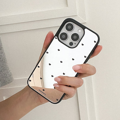 Small Heart Pattern Mirror Bumper Case (鏡面殼) (6色)