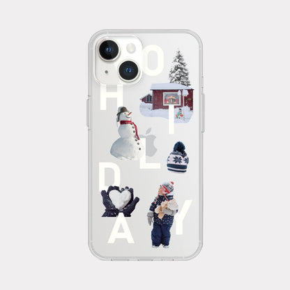 Snowing Play Phone Case (Clear/Tank Clear/Clear card storage)