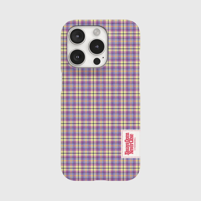 Nerd Check Label Phone Case (Hard/Card Storage)