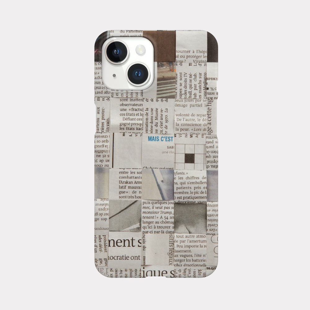 Old Newspaper Phone Case (Hard 普通硬殼)