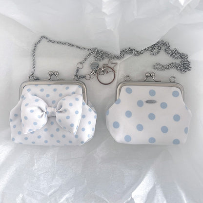 Peakdrawing [Baby blue.ver] Polkadot frame mini bag