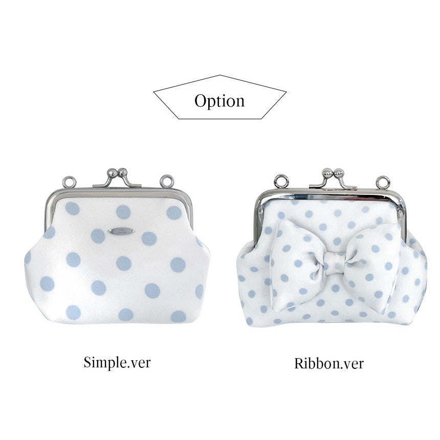 Peakdrawing [Baby blue.ver] Polkadot frame mini bag