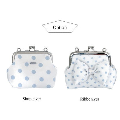 Peakdrawing [Baby blue.ver] Polkadot frame mini bag