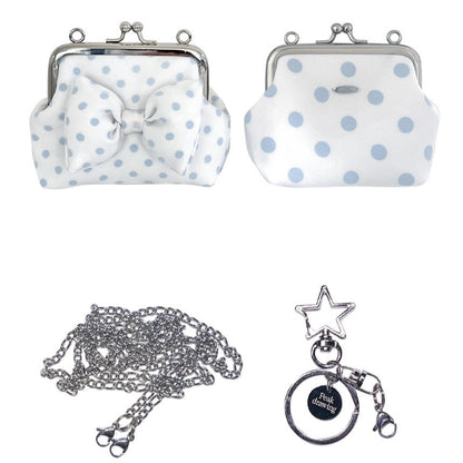 Peakdrawing [Baby blue.ver] Polkadot frame mini bag