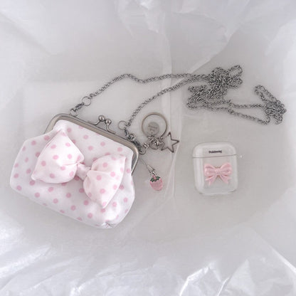 Peakdrawing [Baby pink.ver] Polkadot frame mini bag