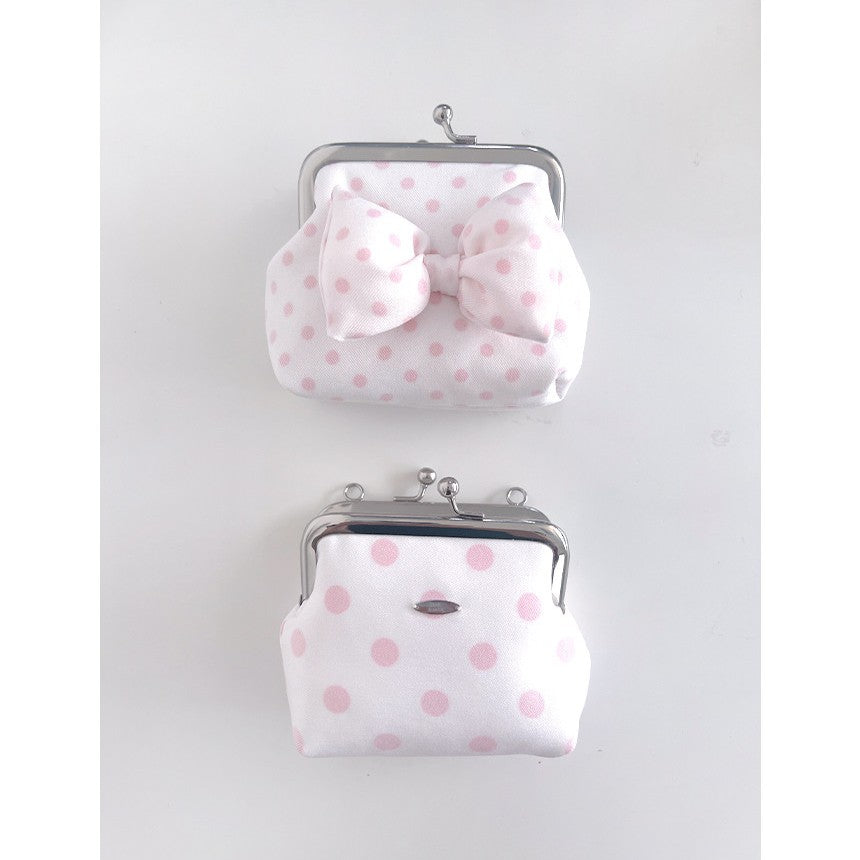 Peakdrawing [Baby pink.ver] Polkadot frame mini bag