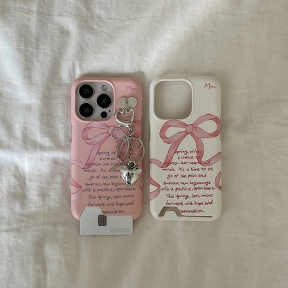 【Set】Spring Lettering(硬殼插卡款)+Tag holder+Keyring