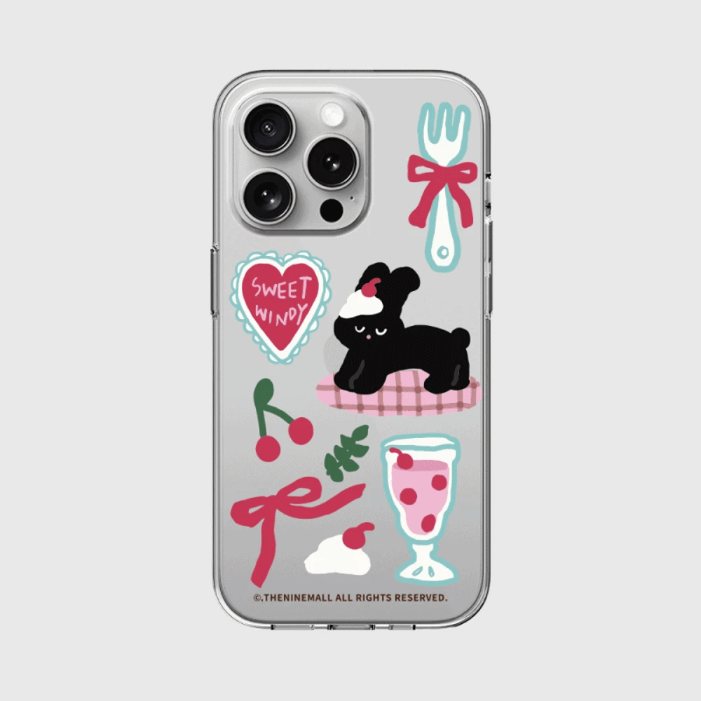 Dessert Windy Pattern Phone Case (Clear 透明殼)