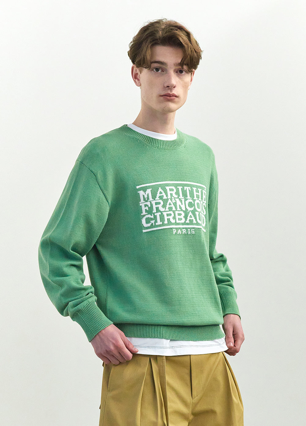 MARITHÉ FRANÇOIS GIRBAUD CLASSIC LOGO KNIT PULLOVER 2色