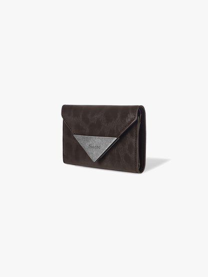 Fennec Matt Triangle Wallet - Leopard brown