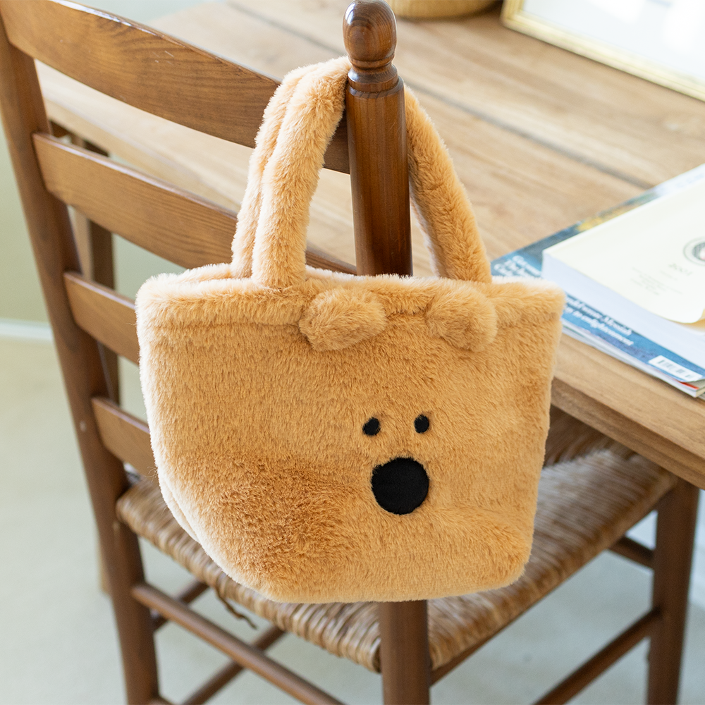 Dinotaeng Fluffy Bag (Quokka/Marsh)