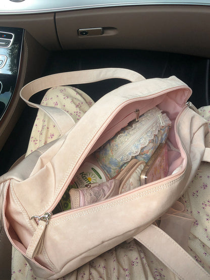 Ovuni Daily ribbon gym bag_nude pink