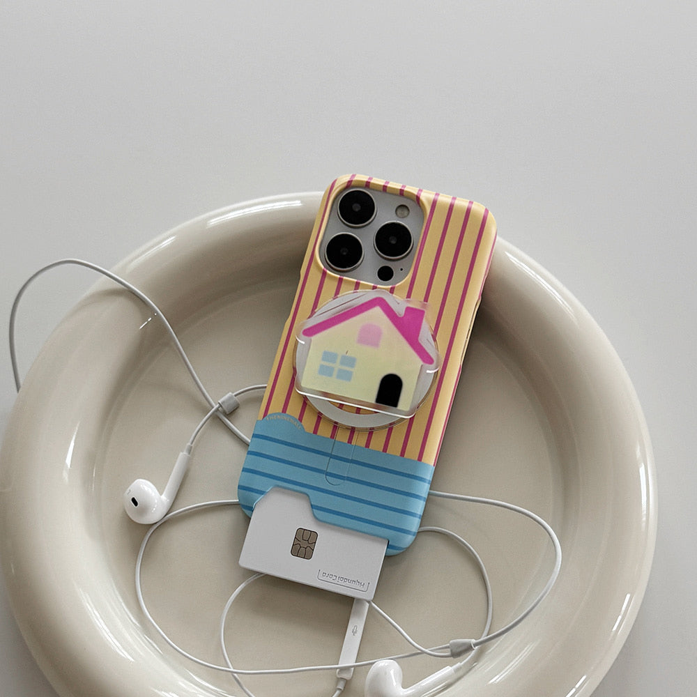 【Set】Pajamas Stripe Pattern (Magsafe Card Storage) + Magsafe Tok