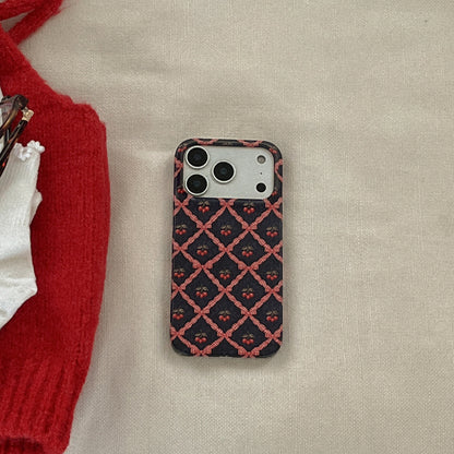 Vintage Cherry Pattern Phone Case (Hard/Card Storage/Magsafe)
