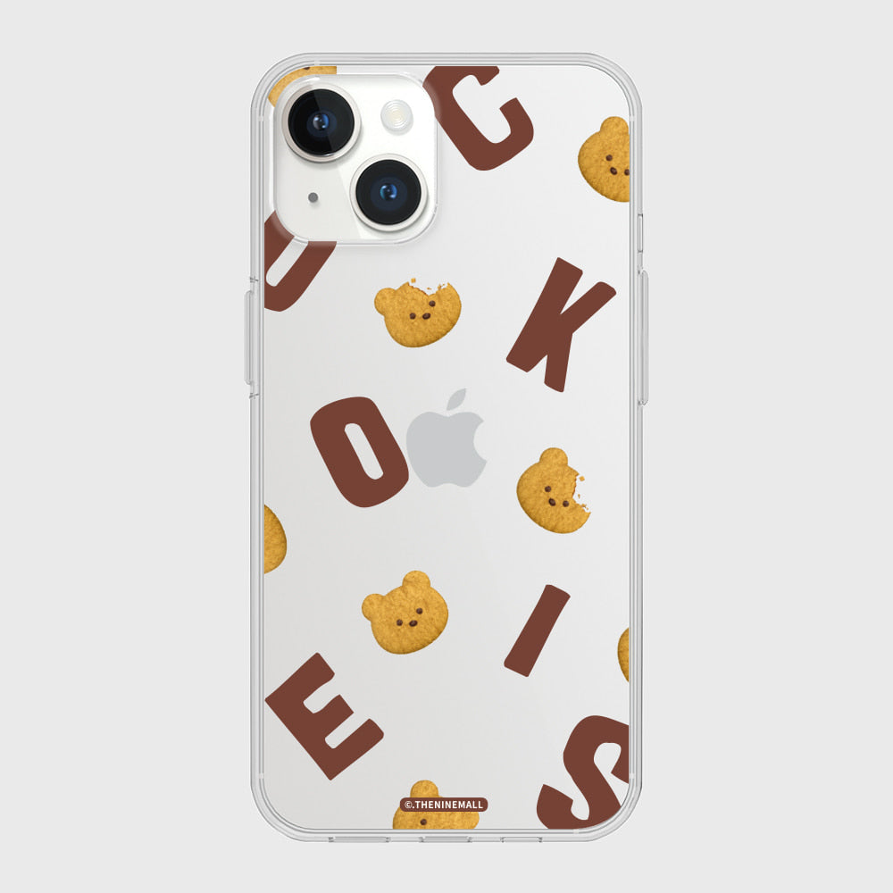 Cookies Alphabet Pattern Phone Case (Clear/Tank Clear 透明/透明Tank款)