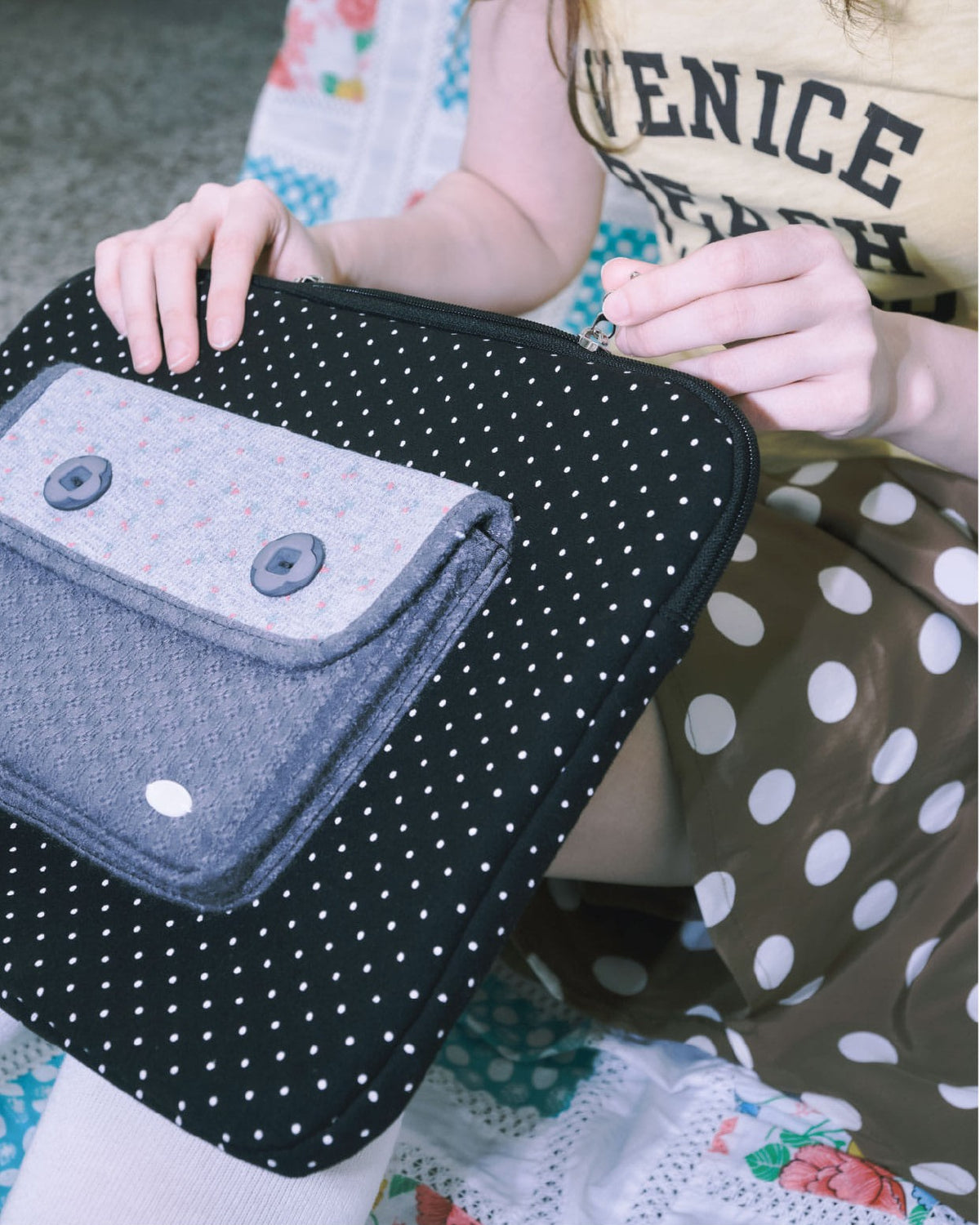 Cozing Big pocket notebook pouch_black