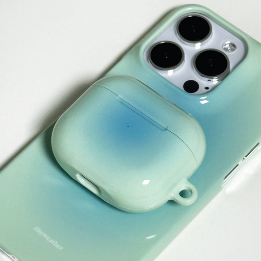 Tiny Weather Blush (Blue green) Airpods Case