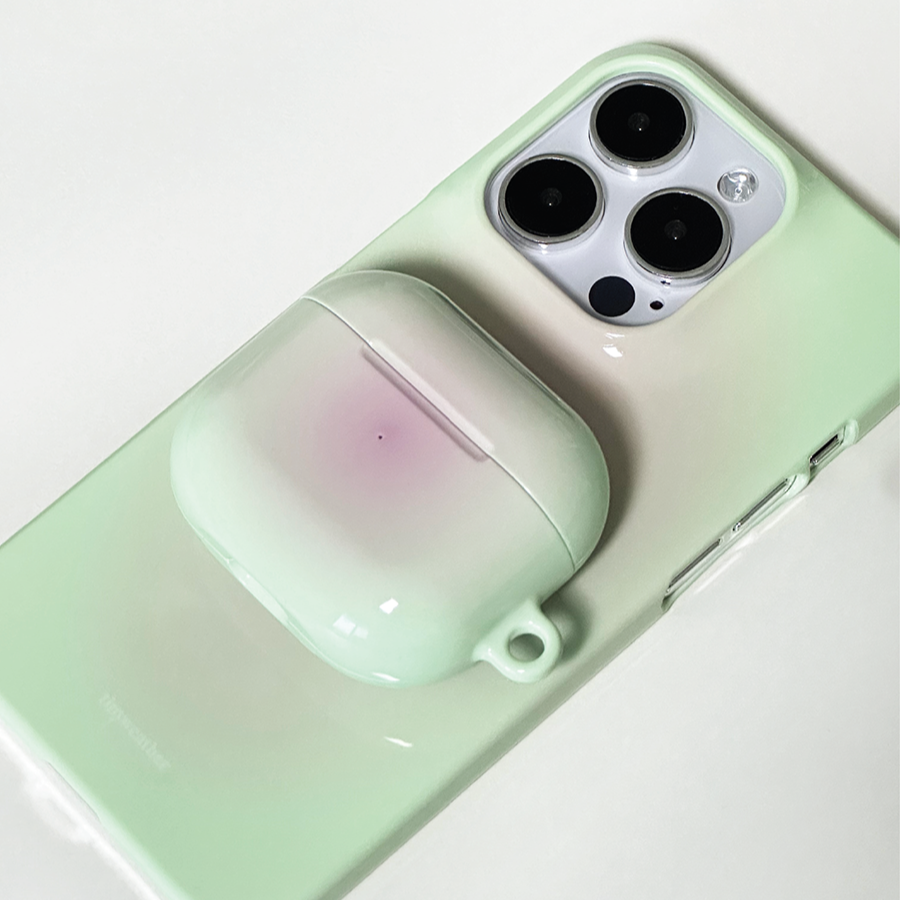 Tiny Weather Blush (Pink+Light Green) Airpods Case