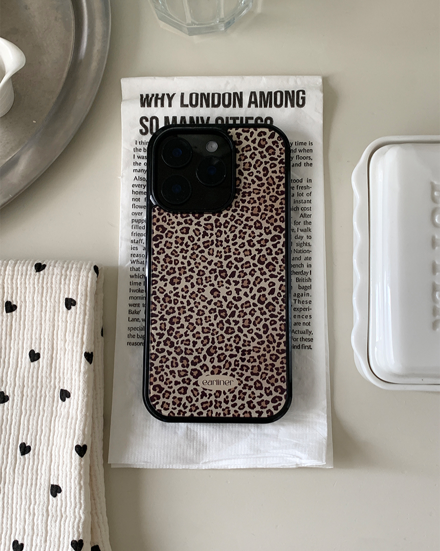 Earliner brown leopard bumper case (+Magsafe)