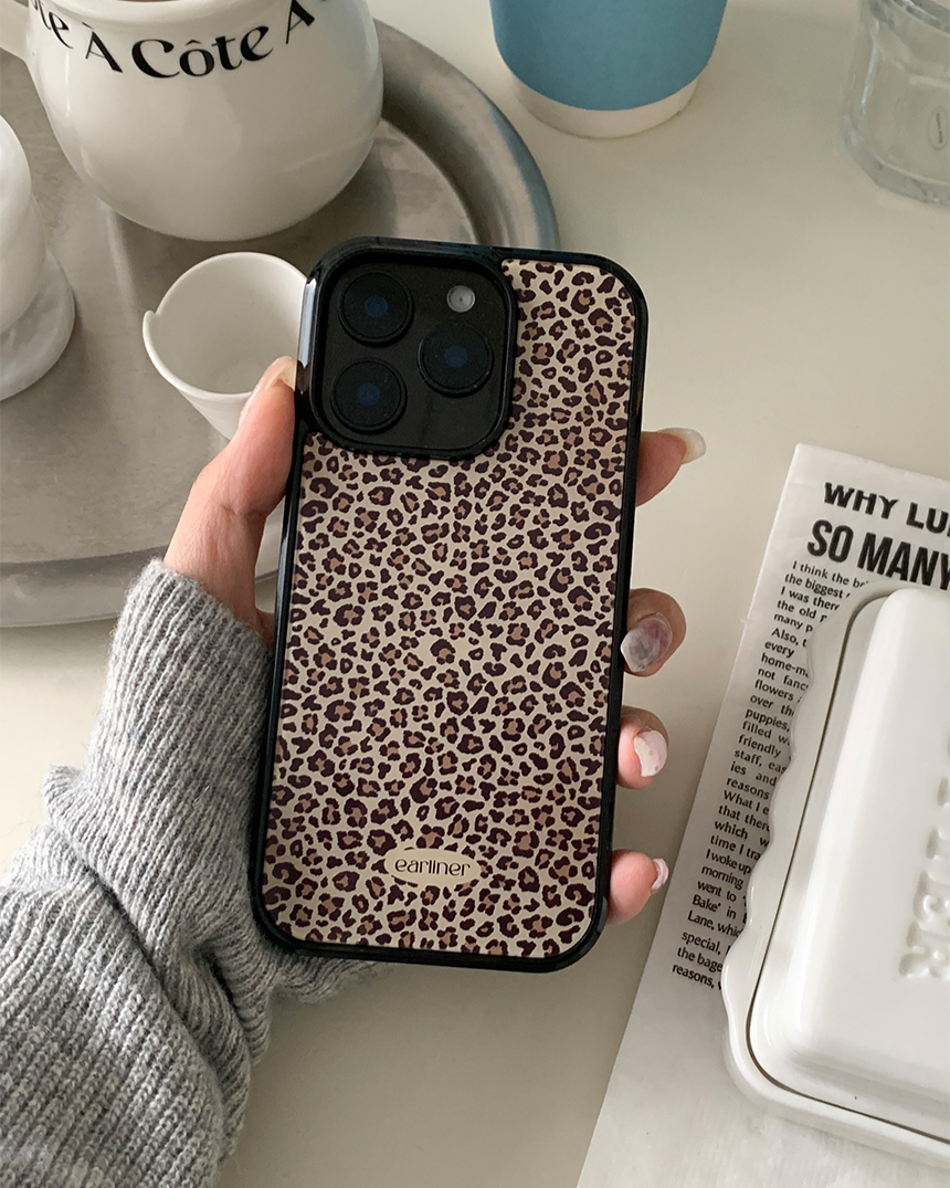 Earliner brown leopard bumper case (+Magsafe)