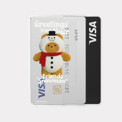 Theninemall Greetings Gummy Snowman Magsafe Card Zip