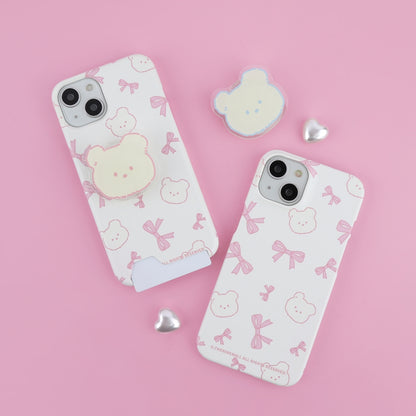 Lovely Ribbon Pattern Phone Case (Hard/Card Storage)